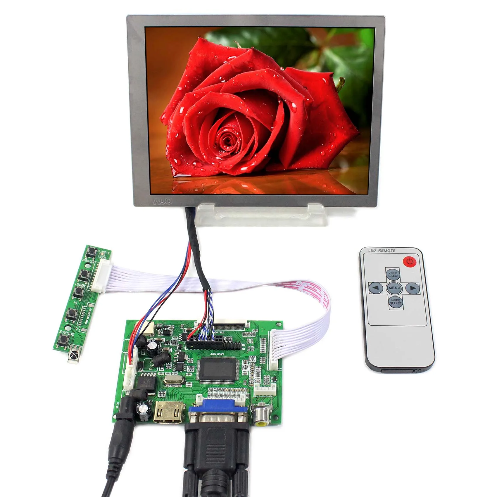 HD-MI Board 6.5inch G065VN01 V2 640X480 4:3 LCD Screen Brightness 800nit Industrial screen, Outdoor Display Sunlight Readable