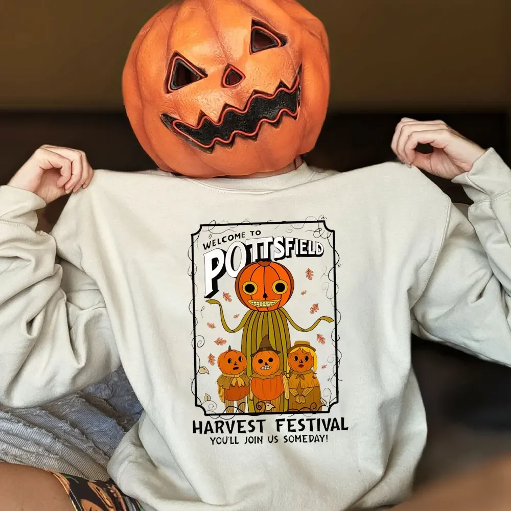 New in Hoodies & Sweatshirts Halloween Pottsfield Harvest Festival Vintage Halloween Pumpkin Sweatshirt Spooky Crewneck Women