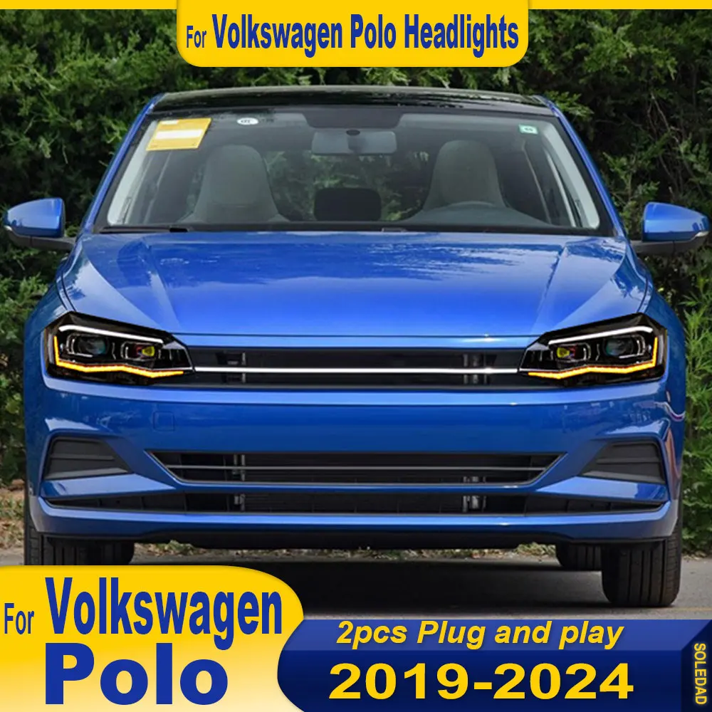 

Car Headlights Lights for Volkswage POLO Headlight 2019-2024 POLO Head Lamp Drl Projector Lens Automotive Accessories