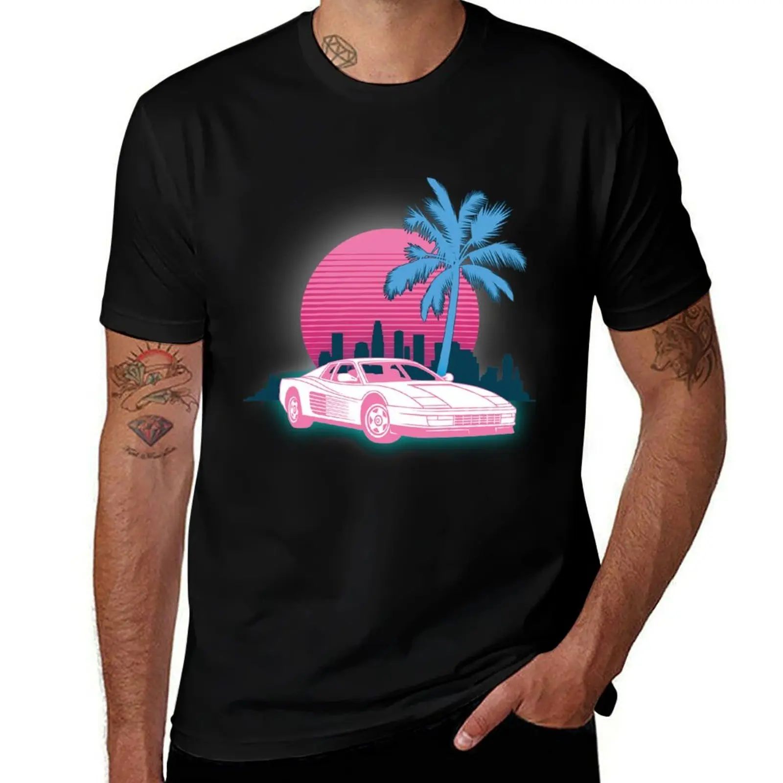 

Miami Vice Testarossa T-Shirt Gym Wear Breathable Short Sleeve Tee