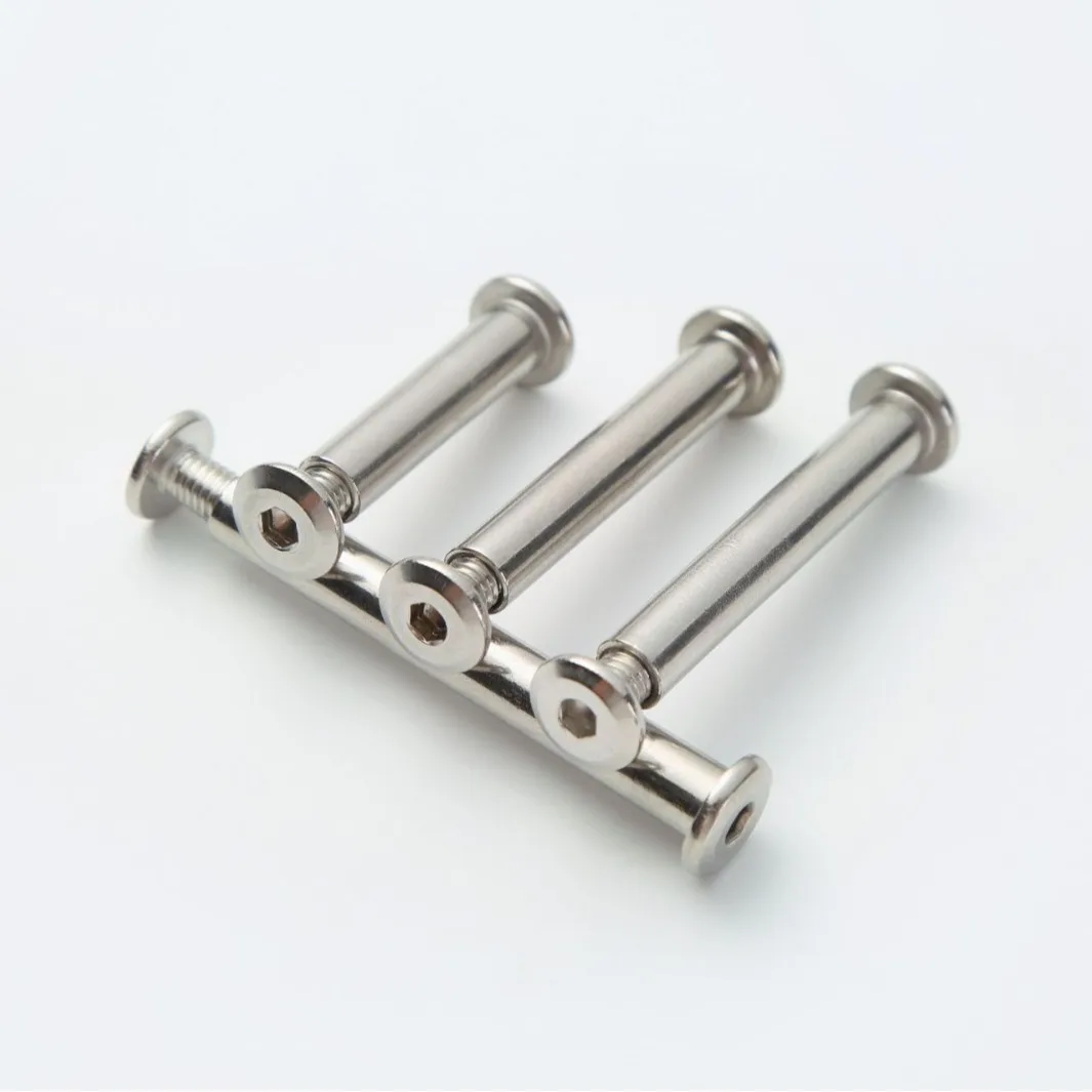 

10sets M6 Hex Socket Screw Post Binding Screws Leather Fastener Carbon Steel 10mm 12mm 16mm 20mm 25mm 30mm 35mm 45mm Long