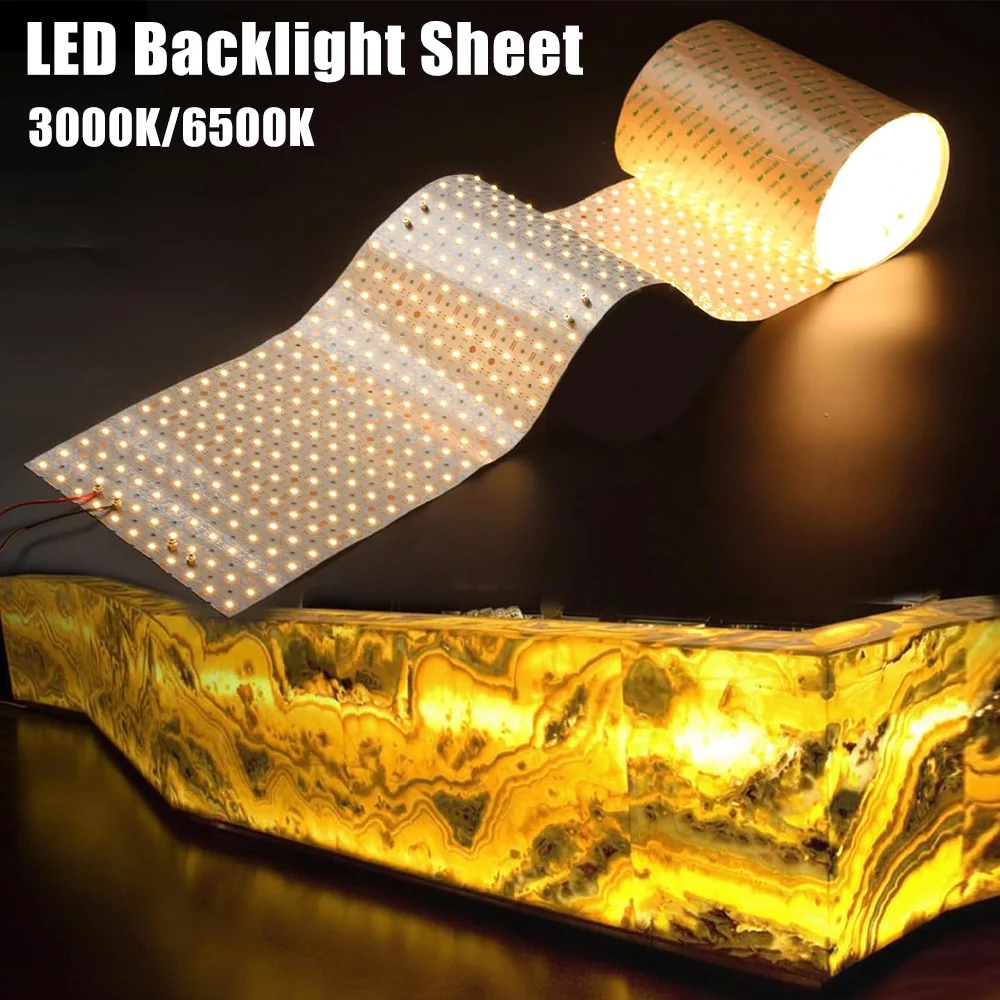 

Ultra Slim Super Long 24VLED Backlight Sheet Panel Flexible Led Panel Lights for Kitchen Marble Countertop Advertising Backlight