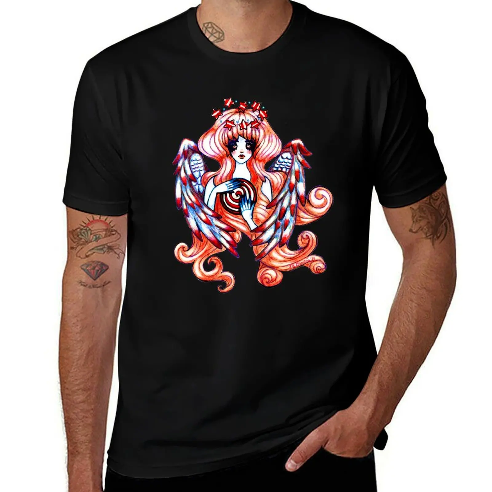 Angel Of The Stars 1 image by Stephanie Ann Garcia T-Shirt Big Size Simple T-Shirt