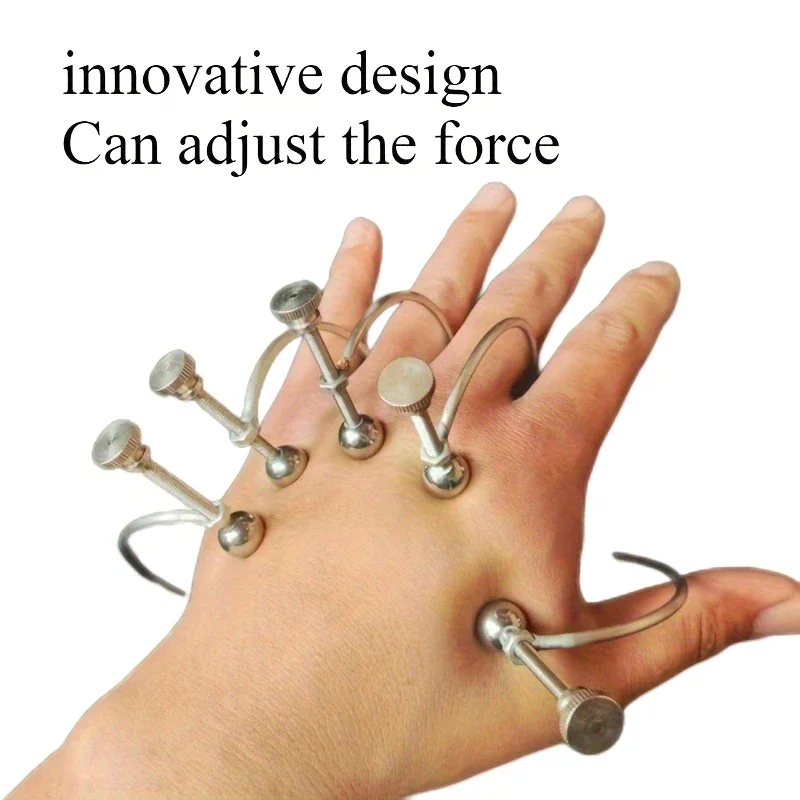 Clip de masaje meridiano de mano portátil, masajeador de puntos de acupuntura de mano, Clip de masaje de acero inoxidable