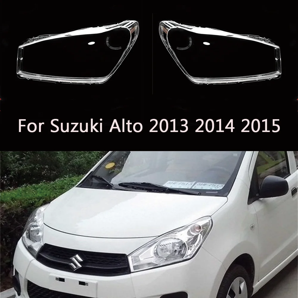 

For Suzuki Alto 2013 2014 2015 front Car Headlight Cover Lens Glass Lampcover Shell Light Lampshade Headlamp mask