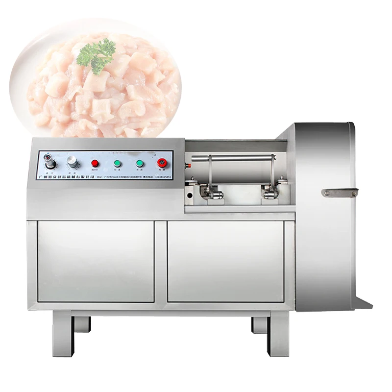 Chicken Beef Pork Cube Cutter For Commercial Frozen Meat Dice Cutting Meat Dicer Machine Frozen Meat Dice Machine