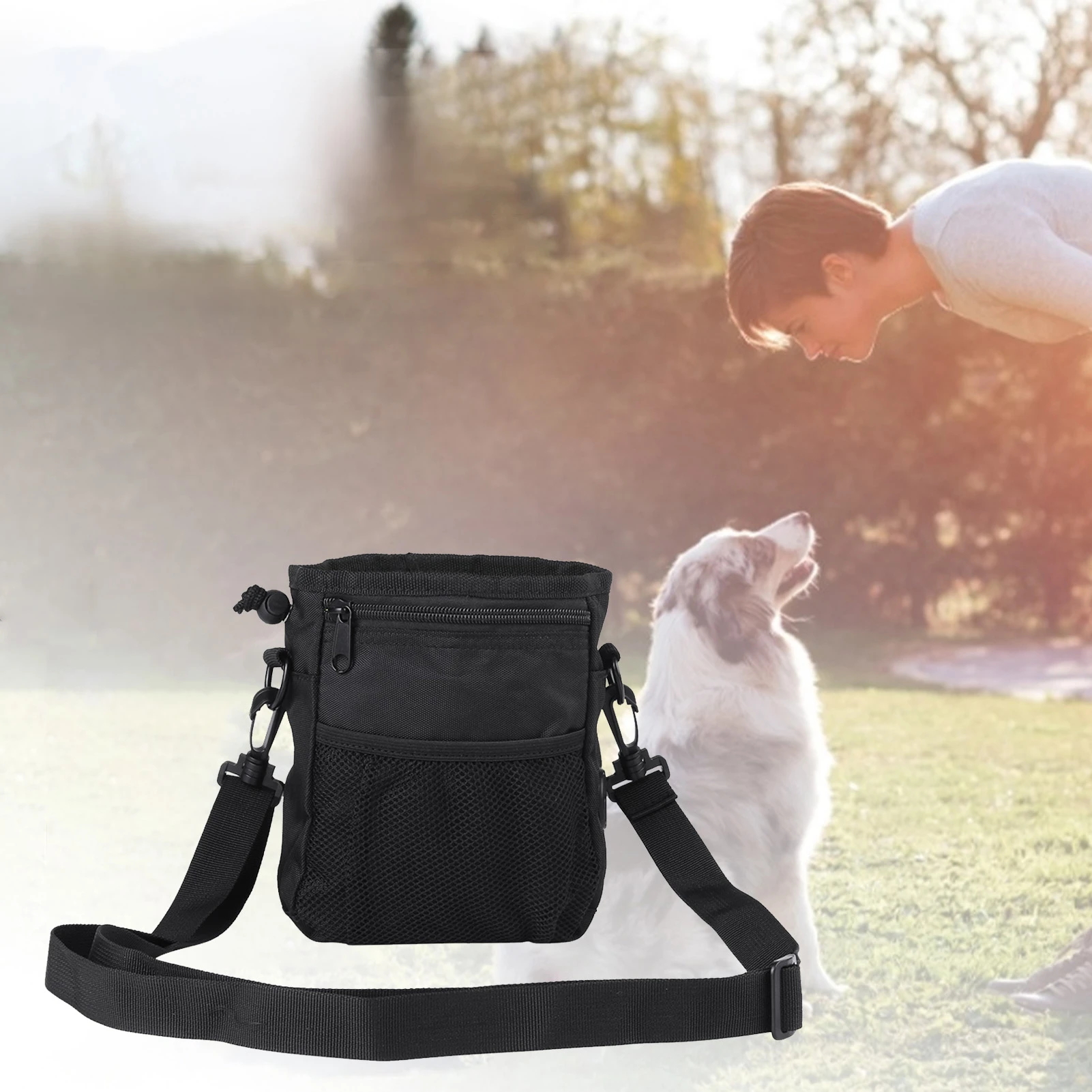 Pet Dog Training Treat Snack Bait Pet Feed Pocket Pouch Obedience Agility Pouch Food Bag Pocket Snack Reward Waist Bag