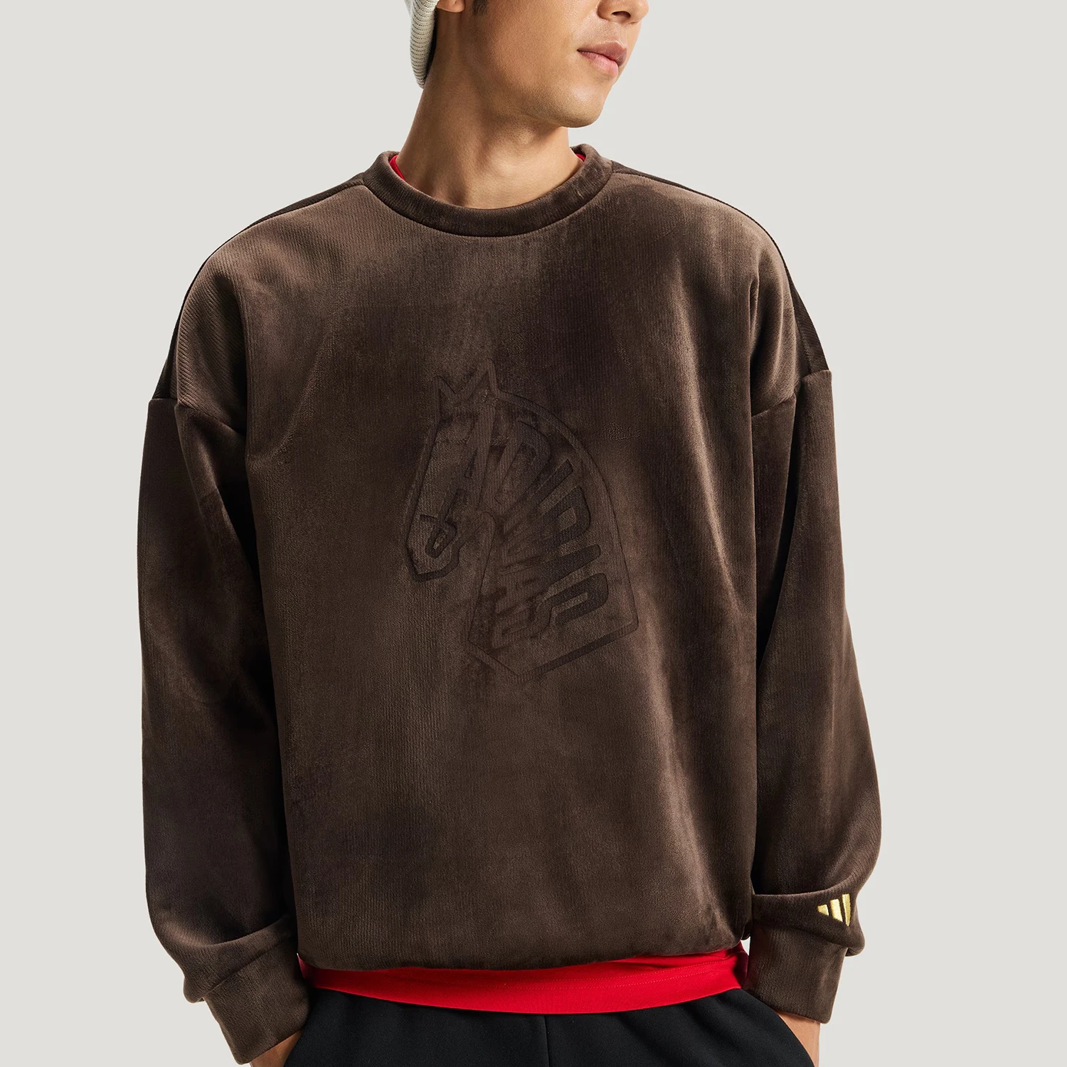 

Оригинальная мужская модная флисовая толстовка Adidas NYR GFX SWT KE4067