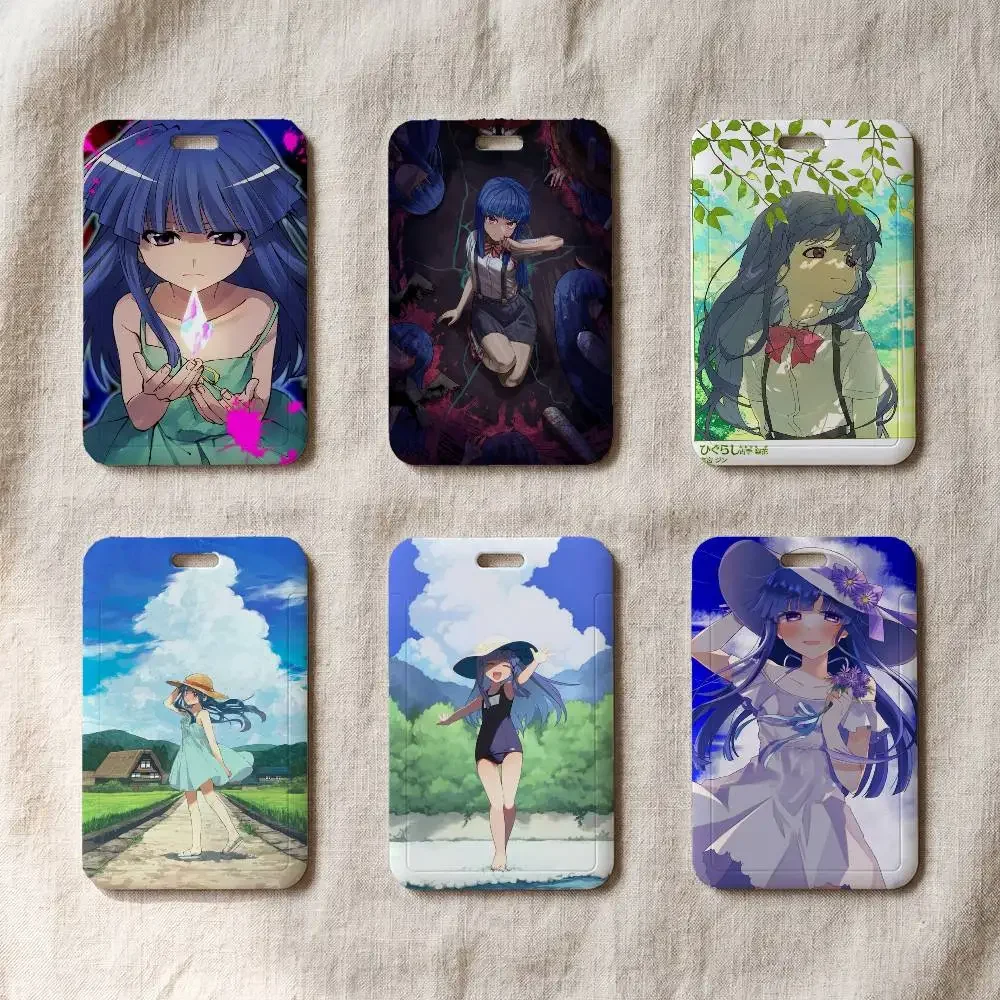Anime F-Furude R-Rika  Fashion ID Card Holder Business Work Card Sleeve Protector