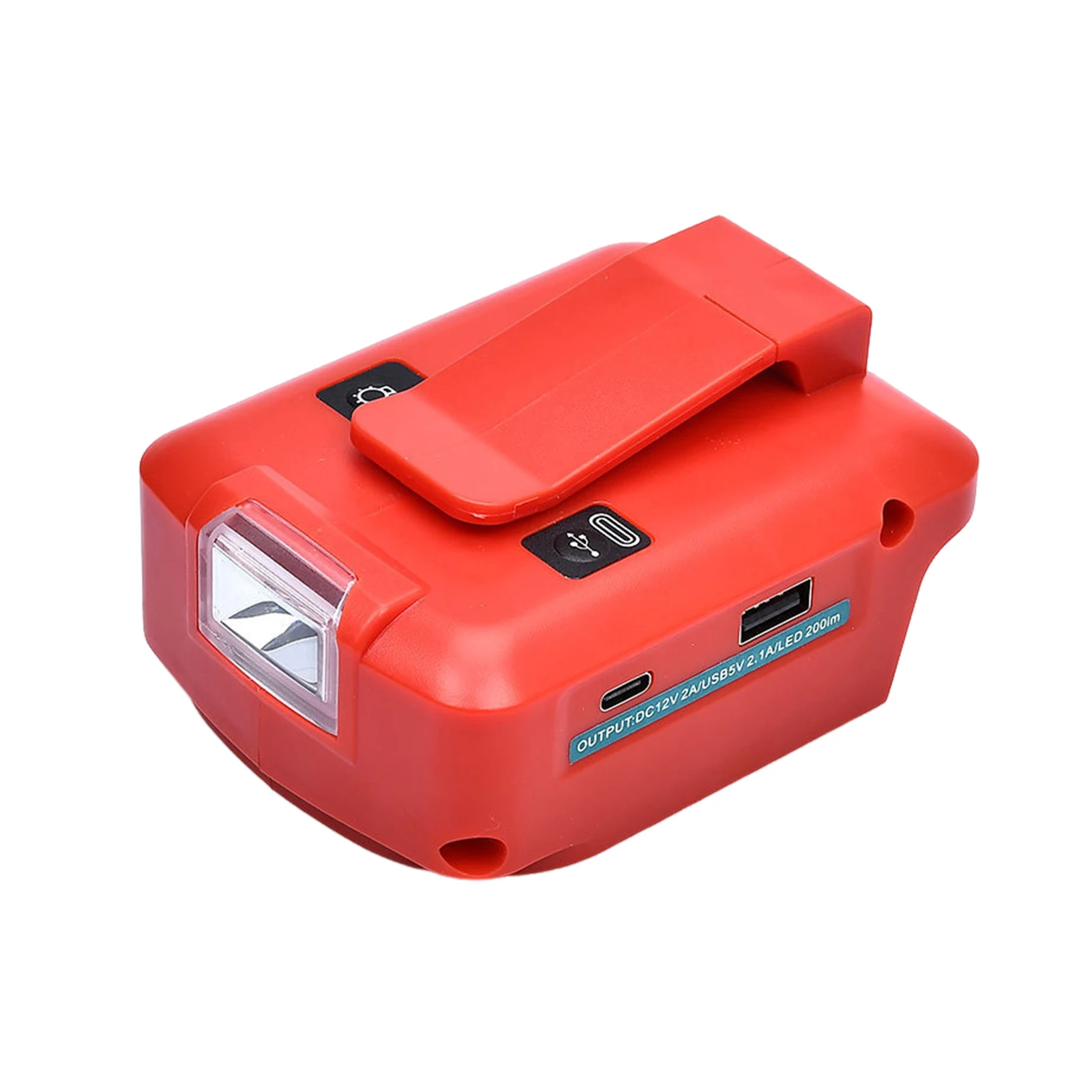 Plastic Battery Adapter USB Charger With LED For MILWA UKEE Li Ion Battery With Clip Li -ion Battery