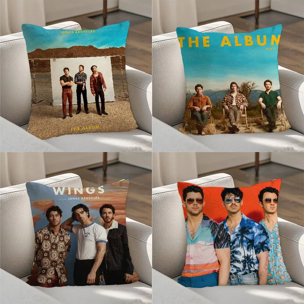 

J-JONAS BROTHERS Pillow Case Luxury Double-sided For Car Pillows 45x45 Cushions Cover Home and Decoration Sofa Pillowcase 50x50