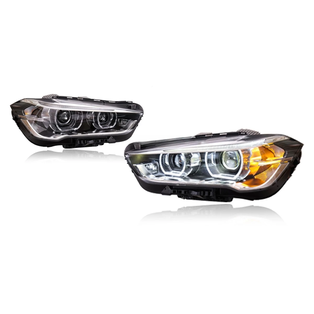 Car Headlight Emitting Diode Car Light Daytime Running Light Dynamic Steering Signal Light X1 F48 2016-2019 Auto Parts