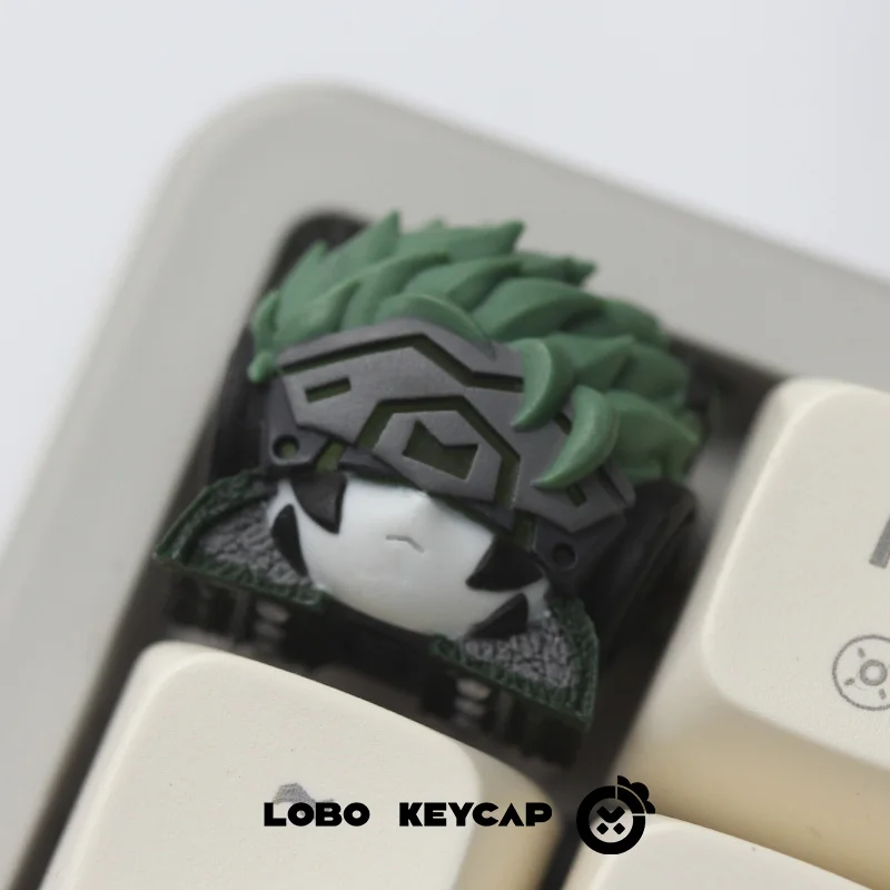 1pc Aquilek Anime Resin Keycaps MX Switches for Mechanical Keyboard Translucent Custom Cute Gaming Keyboard Accessories Gift