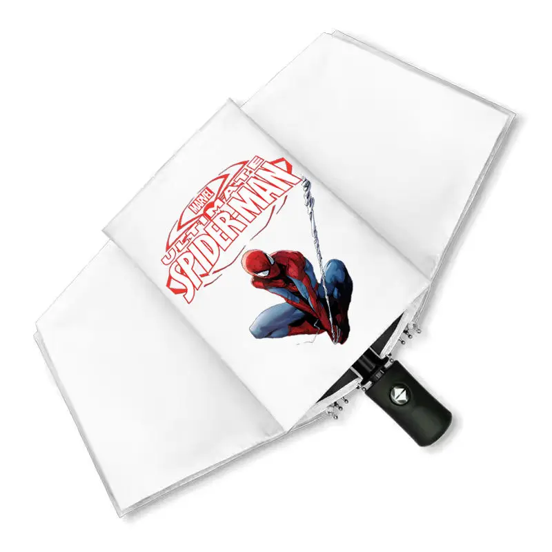 Marvel Spiderman cool creative cartoon pattern fashionable and personalized foldable portable umbrella for both sun and rain
