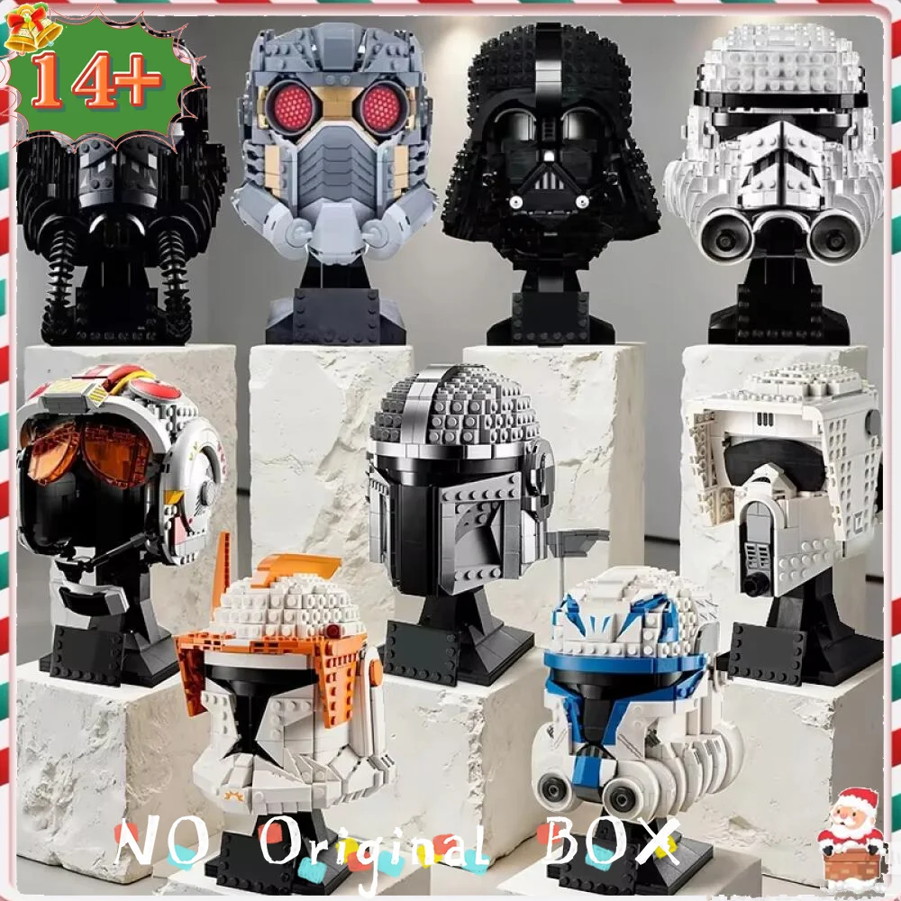 

Конструктор «Звездные войны»: шлем пилота истребителя TIE, модель космического корабля, набор для сборки 75276 75274, подарок на Рождество для детей