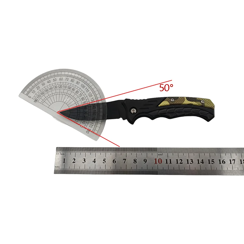 Folding knife outdoor knife High hardness stainless steel anti slip camping knife Portable outdoor knife folding