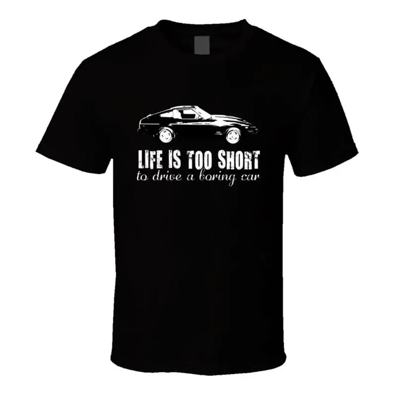 1979 Datsun 280 Zx B y W La vida es demasiado corta Retro Vintage camiseta para fanáticos del coche