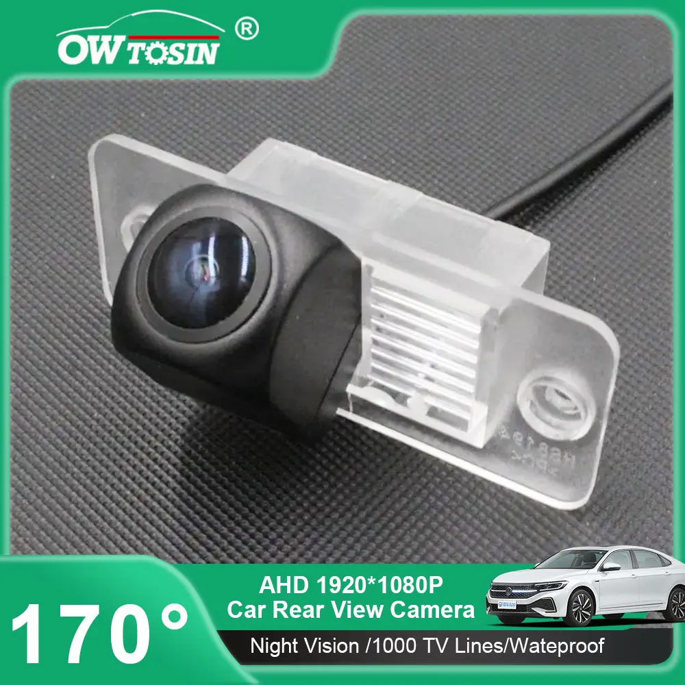 Cámara de visión trasera de coche AHD 1080P de 170 grados para Volkswagen Touareg 7L 2004 2005 2006 2007 2008 2009 2010 Monitor de vehículo inverso