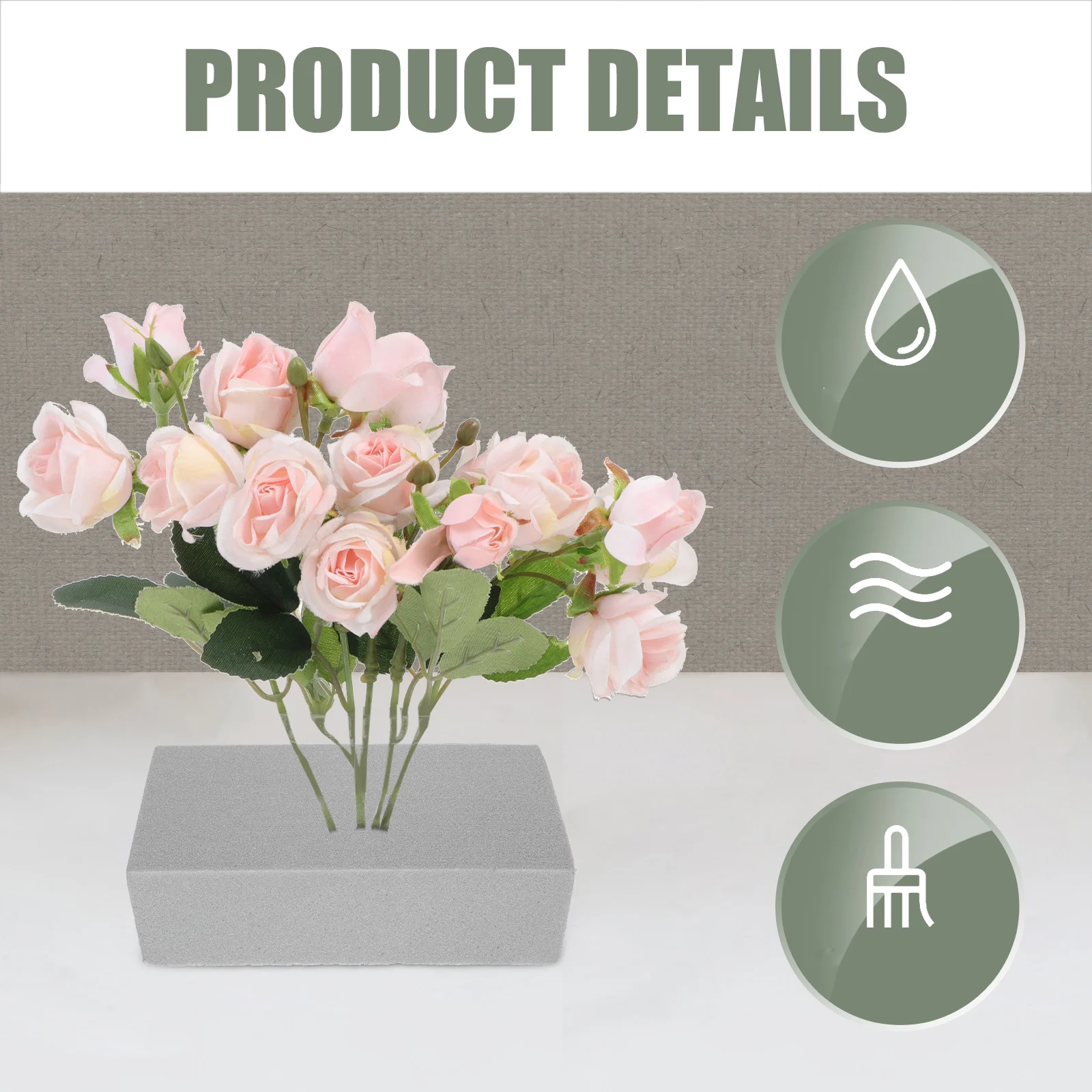 

6pcs Flower Muds High Density DIY Floral Tools Wedding Arrangement Foams Artificial Flowers Decor Accessories