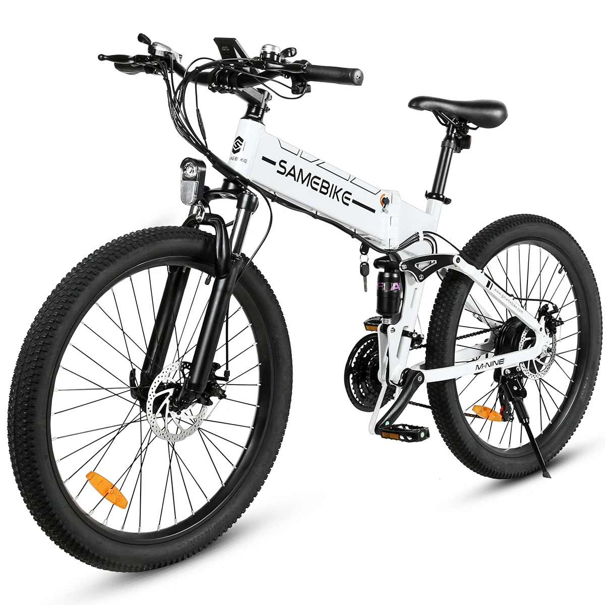 Bicicleta de Montaña Eléctrica Plegable SAMEBIKE LO26‑ll de 250W Equipada con Batería de Litio Desmontable de 48V/14Ah para un Rango de