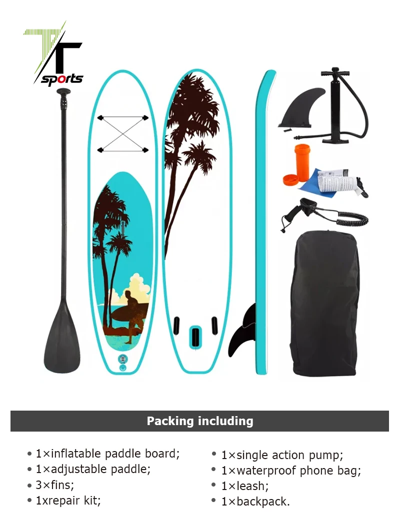 Factory Price Inflatable Sup Stand Up Paddle Board Water Sports Air Inflatable Surfing SUP Board for Surfer