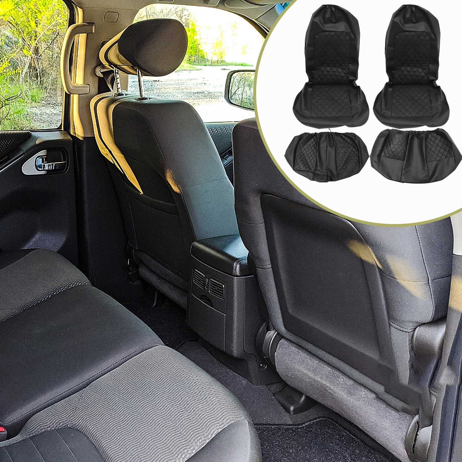 

1 Set Universal Car Covers Full Protection Pu Durable Replacement Auto Interior Accessories Seat Cover Set For Cars