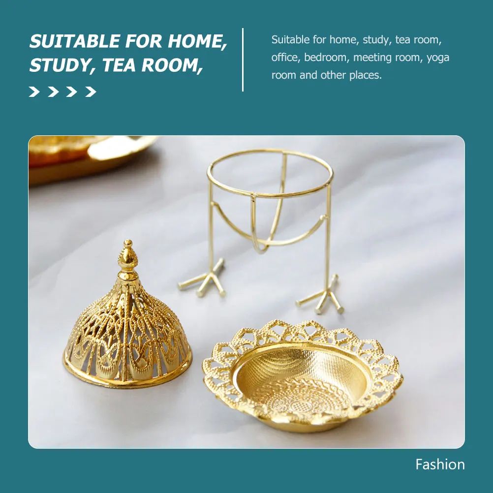 

Metal Incense Burner Vintage Decorative Censer Aromatherapy nace Household Aroma Stove Home Office Bedroom Decor
