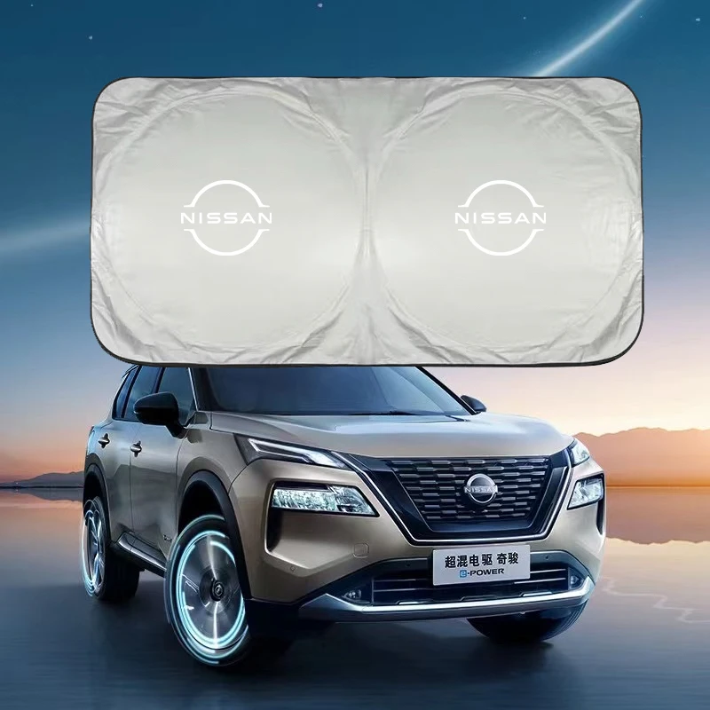 

Car Windshield Sun Visor UV Sunshade Protection Shield Accessories For Nissan Qashqai Juke Pulsar Sentra Altima Patrol Micra