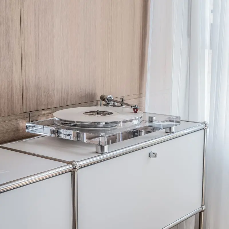 Vinyl record player Acrylic retro M2 Red dynamic magnetic  head Home high-quality phonograph