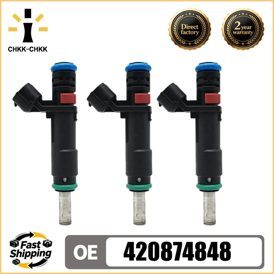 CHKK-CHKK 3 Piezas de Inyectores de Combustible 420874848 GTI 130/SE 130 GTS 130 2011 12 13 14 15 Para Seadoo