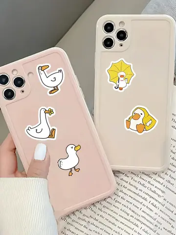 Etori Life46pcs/pack Good Life Duck Album decorative stickers Self-adhesive stickers for DIY student stationery notebook diary
