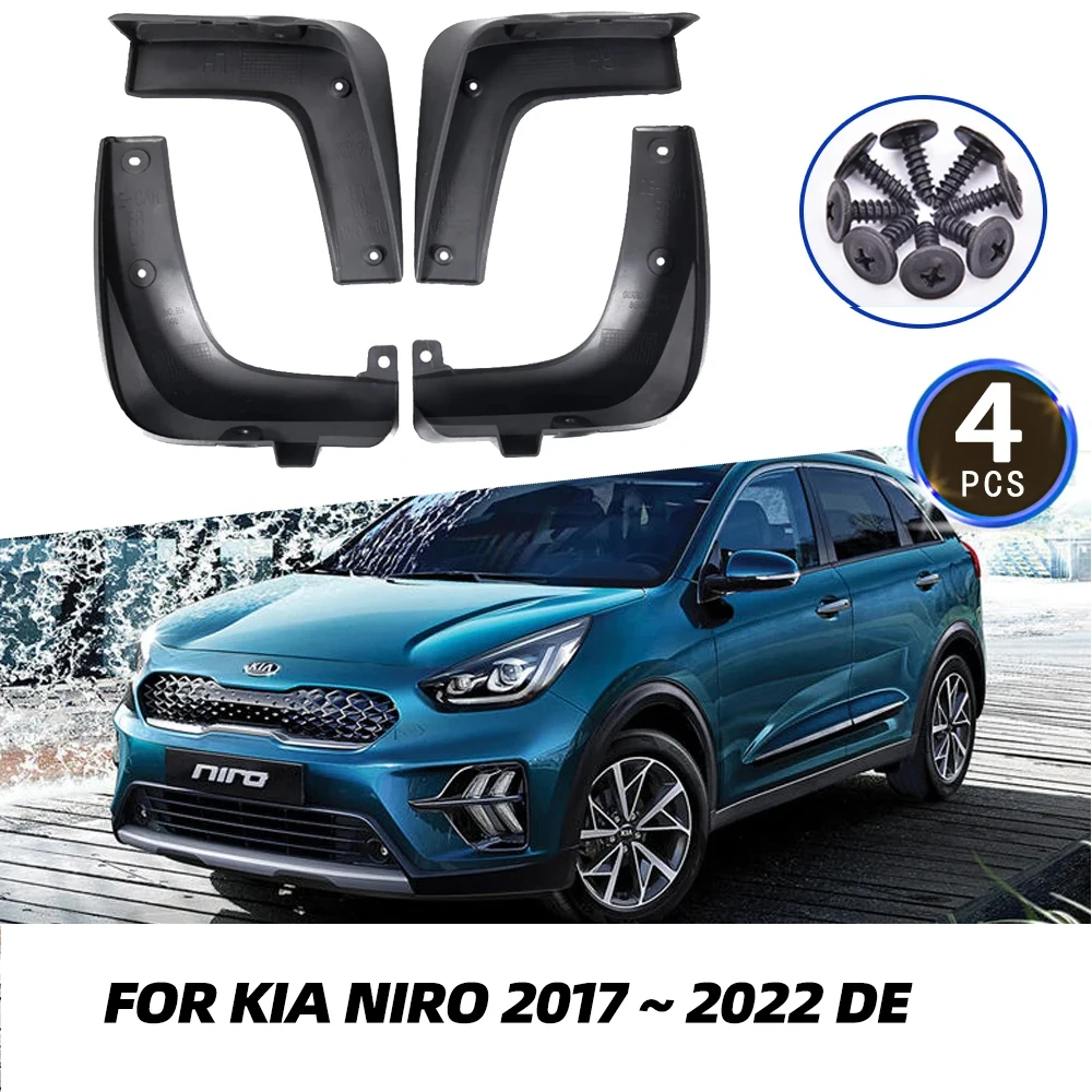 For Kia Niro 2017 2018 2019 2020 2021 2022 DE Mudguards Fender Front Rear Mud Flaps New Guard Splash Car Styling Accessories