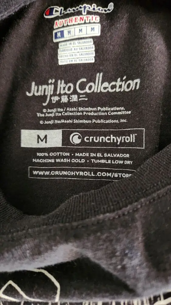 Tomie junji-camiseta de manga comprida, tamanho médio