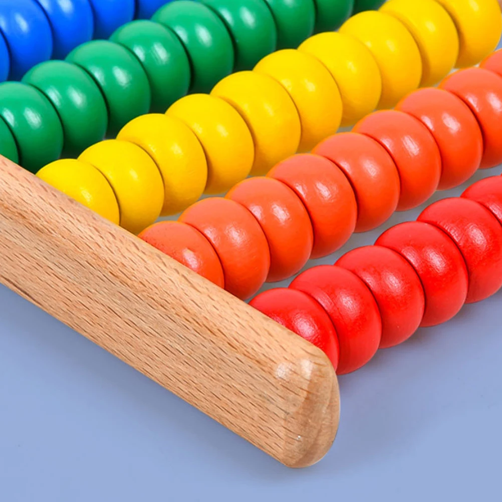 

Wooden Abacus Rack Teaching Aids Kids Math Manipulatives Children Learning Toys Arithmetic Tools Educational Intellectual