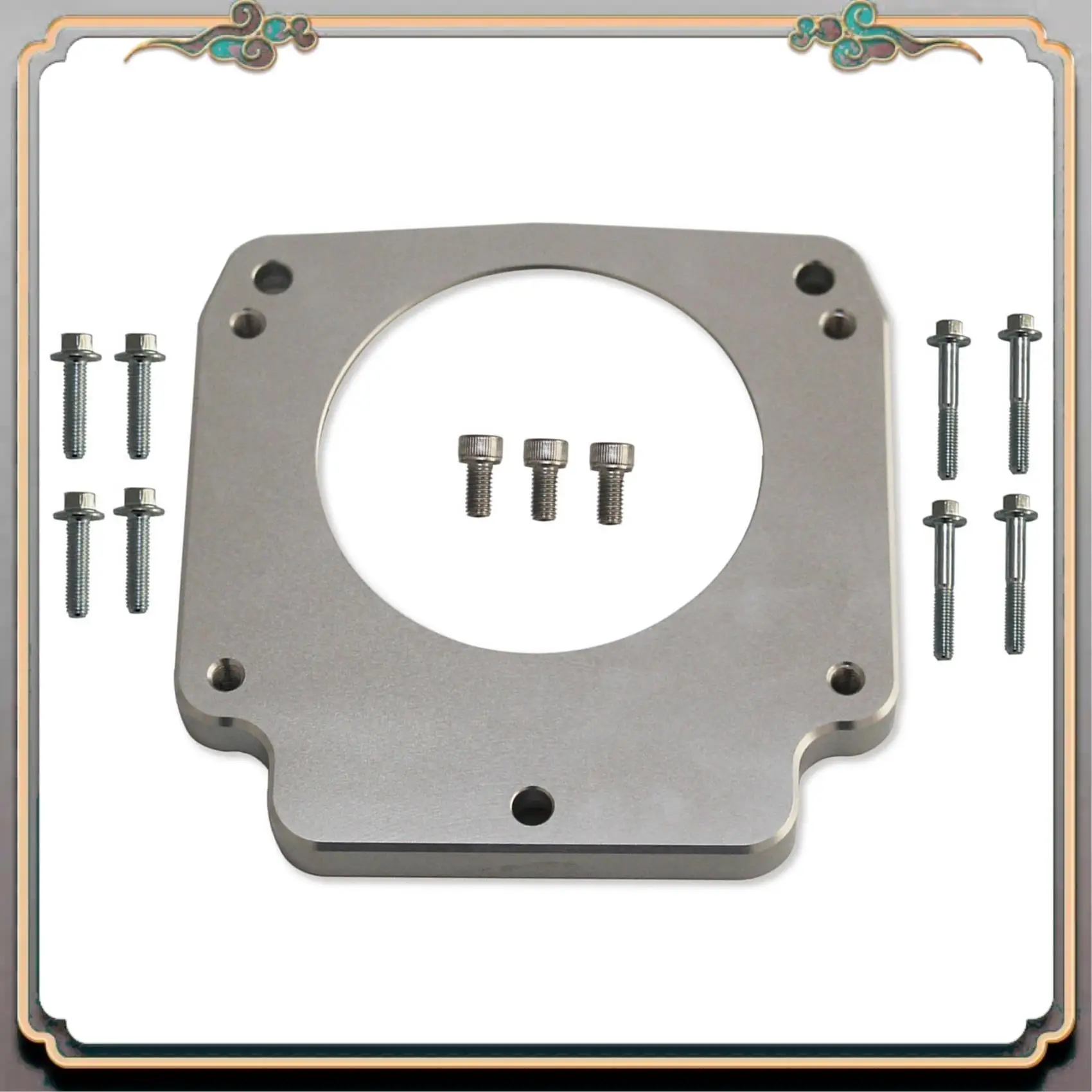 

A73Q-LS Throttle Body Adapter 551513 LS1 3 Bolt Intake Manifold To LS3 4 Bolt Throttle Body DBC LM7 LR4 LQ4 LS6 L59 LQ9 LM4