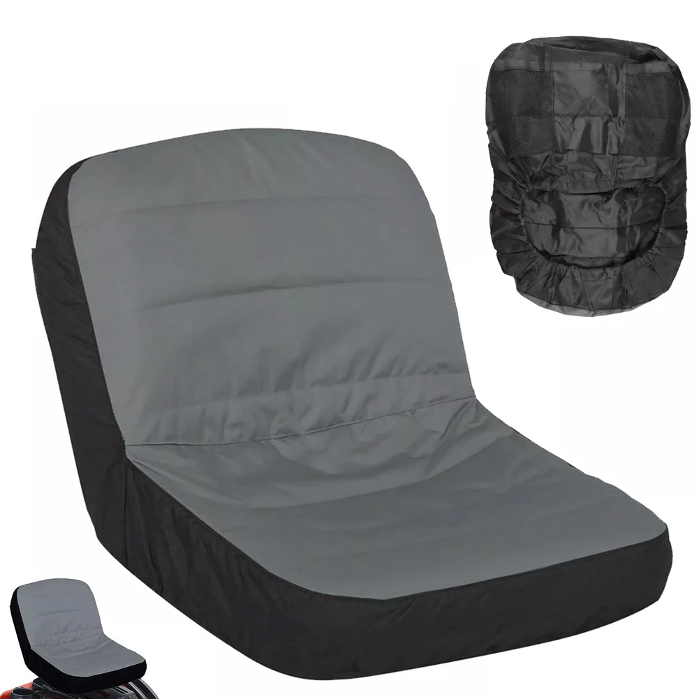 

1set General Riding Lawn Mower Tractor For Seat Cover Padded Comfort Pad Storage Gray Gardening Tools Parts Accessories