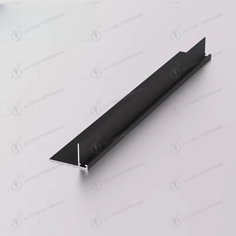 

Декоративный алюминиевый профиль для стен, скрытая установка, миниатюрный плинтус, L-образный черный напольный декоративный профиль