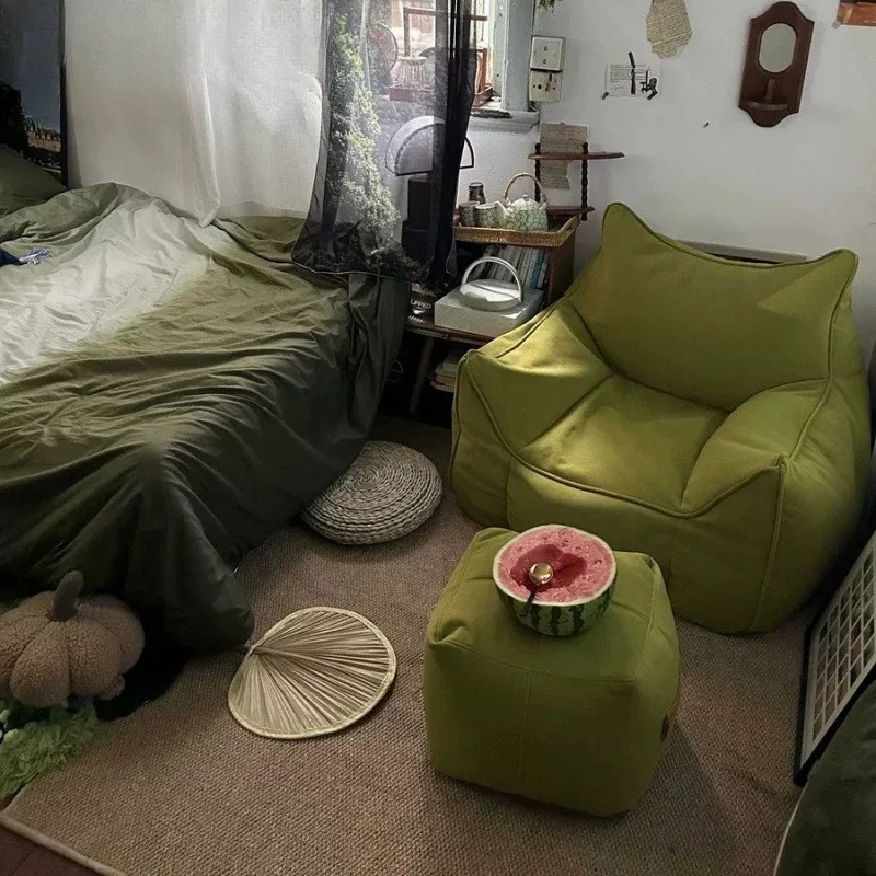 Lazy sofa ins style, high value thickened bedroom tatami, small apartment can sit and lie down, living room single sofa