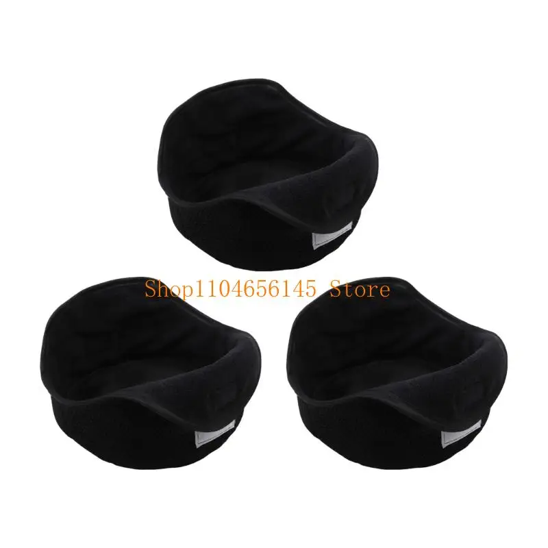 652F Full Coverage Work Helmet Sweat Pad Double Layer Fleece Breathable Insert 3 Pack for Welding Maintenance Work Comfort