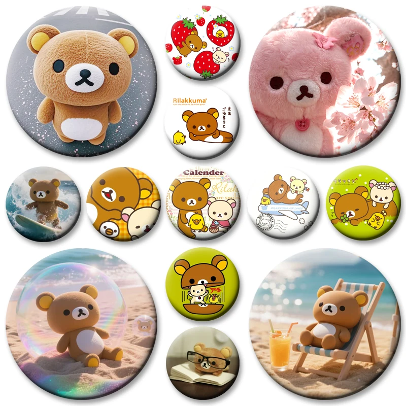 Круглые-броши-с-hd-принтом-клубника-значок-korilakkuma-забавный-милый-значок-rilakkuma-с-героями-мультфильмов-булавки-для-лацканов-аксессуары-для-рюкзака-подарок-ручной-работы