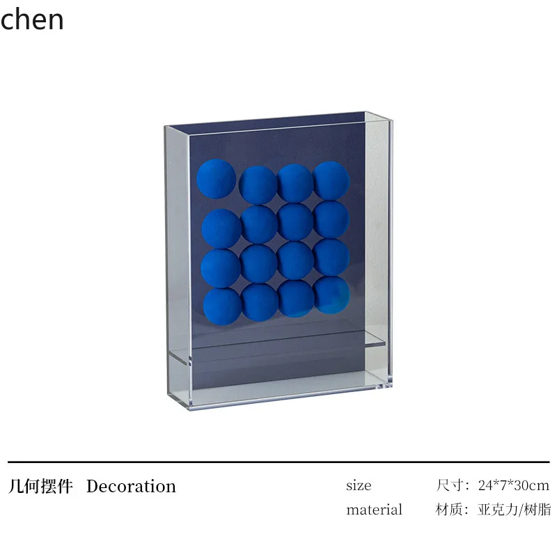 YFY Modern Light Luxury Sponge Ball Decorative Painting Niche Creative Personality Ornament Model Room Exhibition Hall Desktop