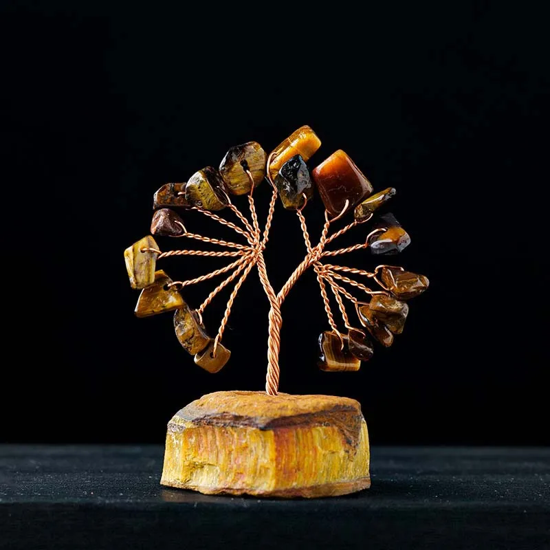 Gemstone Natural Crystals Crystal Decor Chakra Tree For Gift Desk Decor Spiritual Decor