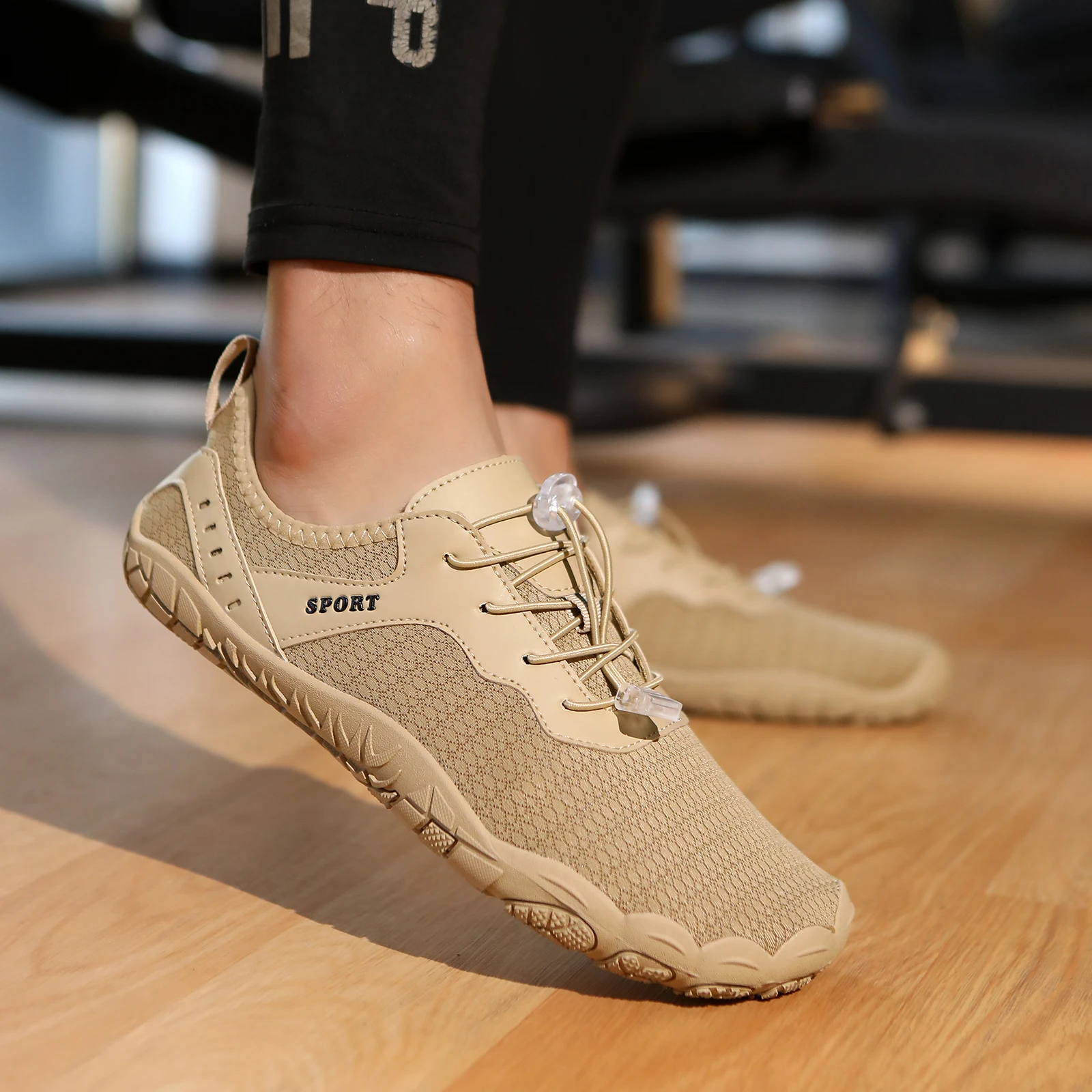 

Khaki Barefoot Water Shoes Quick Dry Non Slip Breathable Beach Surf Swim Outdoor Aqua Sports Socks
