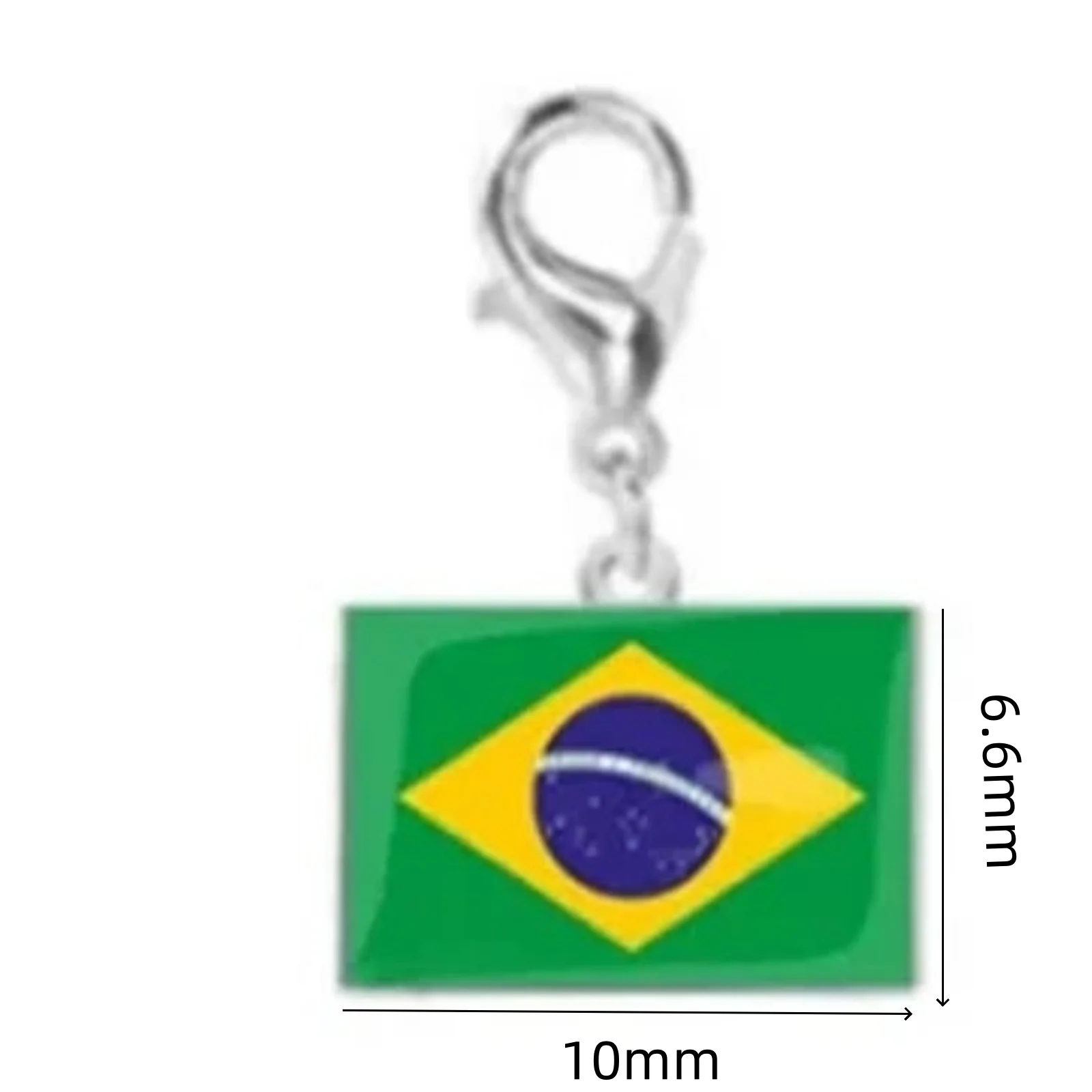 Flaggen-Karabinerhaken Stahlanhänger Edelstahl Mode Französische Deutsche Nationalflagge Anhänger DIY Armband Schlüsselanhänger Geschenk – Detail 22
