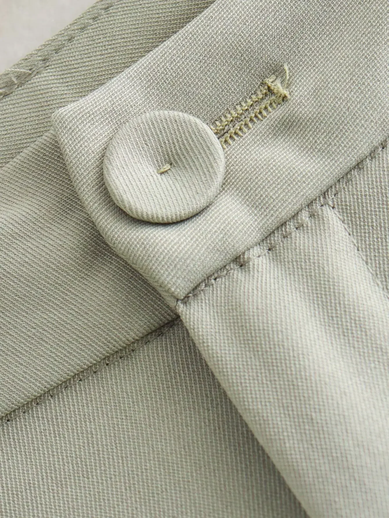 HH Elegantes Damen-Set: Einreihige Cropped-Jacke und Weite Hose mit Knopfleiste, Casual Büro-Arbeitskleidung, Wochenend- und Party-Outfit, 2-teilig – Detail 17