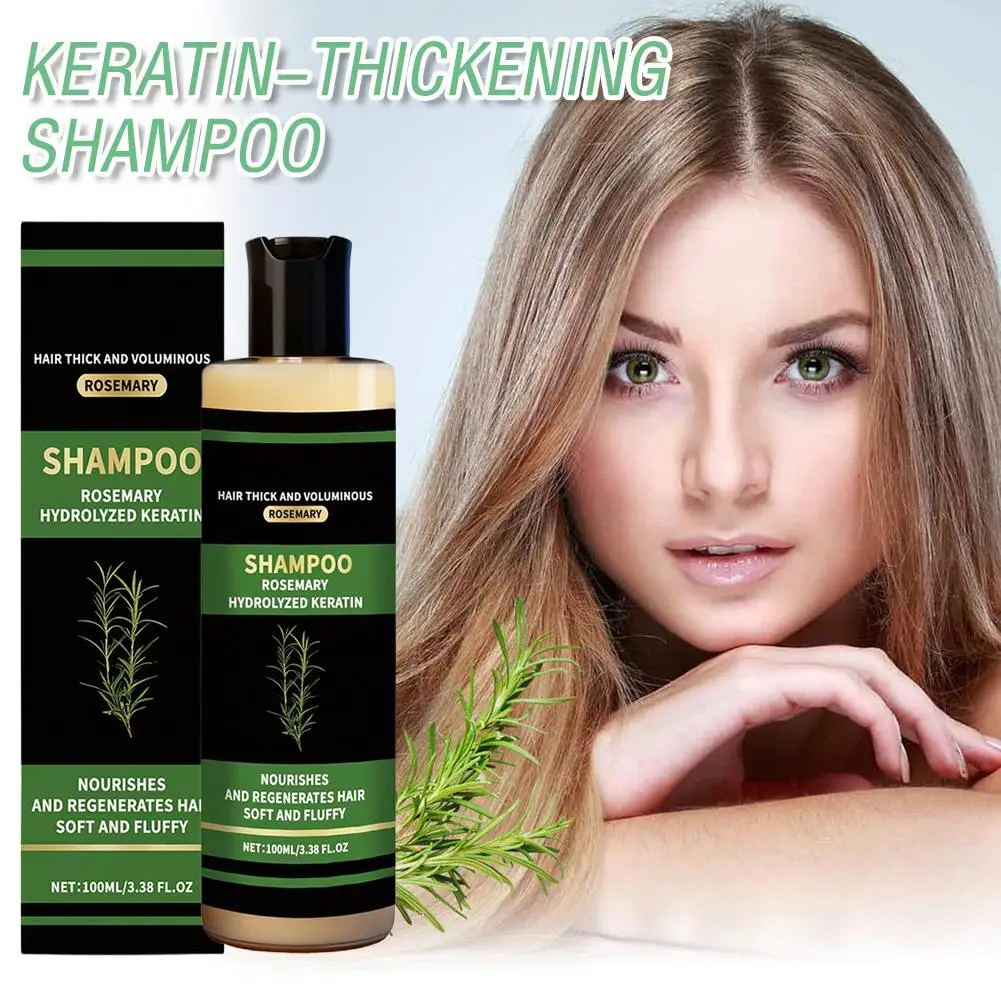 Rosemary Shampoo for Women & Men-Natural Thickening & Strengthening Shampoo with Hydrolyzed Keratin for Thinning Hair Anti Loss