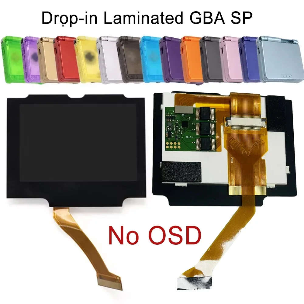 

IPS GBA SP Backlight Backlit LCD Replacement Mod Kits New For Game Boy Advance SP NO NEED CUT Shell Case xbox one Without OSD