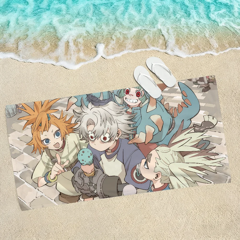 Anime G-Gachiakuta Towel Soft Lightweight Anti-Sand Large Beach Towel Quick-Drying Bath Sports Family