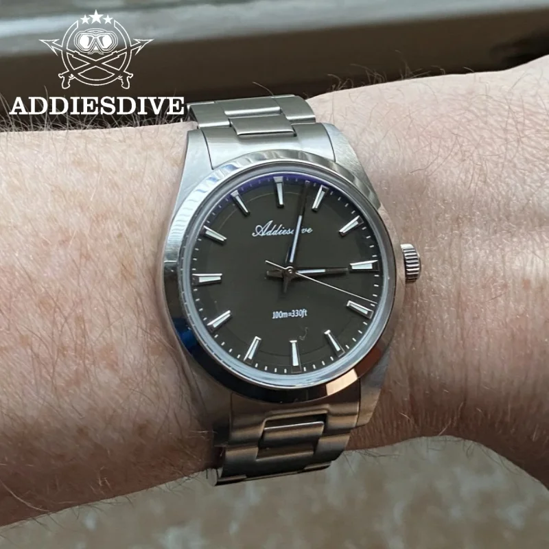 ADDIESDIVE AD2066 Men's Luxury Watch VH31 10Bar Waterproof BGW9 Super Luminous 316L Stainless Steel Reloj Hombre Quartz Watches