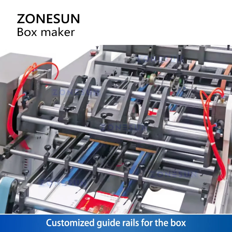 Zonesun ZS-HBM800 Carton Erecting Forming Machine Burger Box Making Machine Clamshell Carton Making Machine